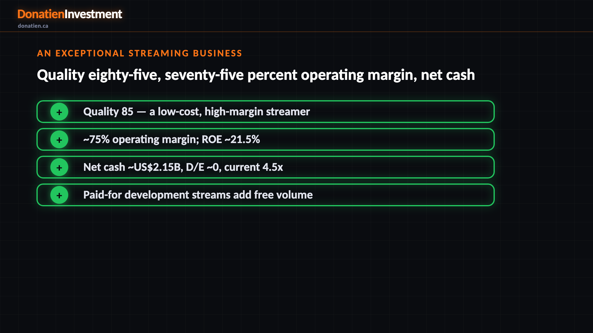 An exceptional streaming business