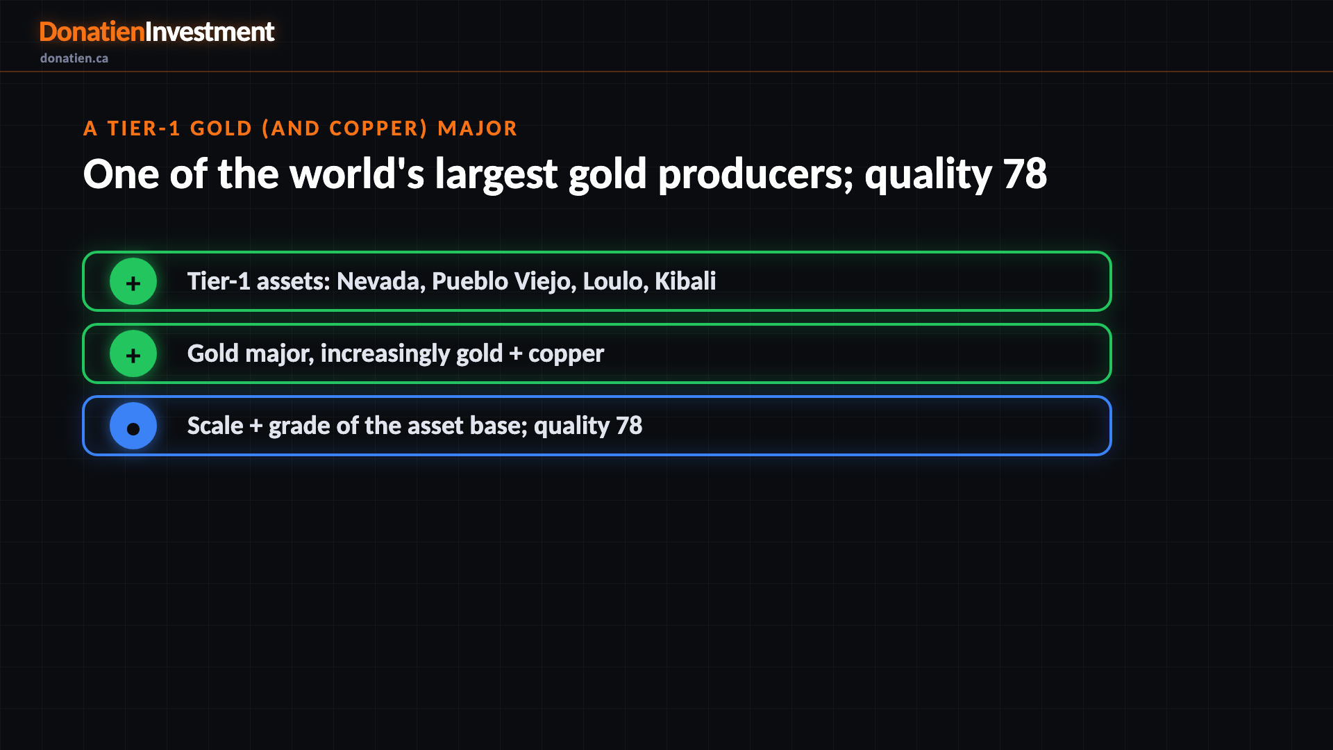 A Tier-1 gold (and copper) major