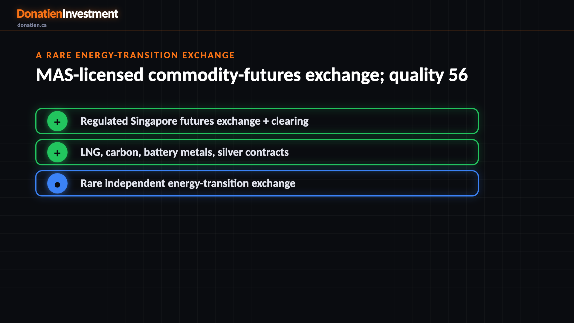 A rare energy-transition exchange
