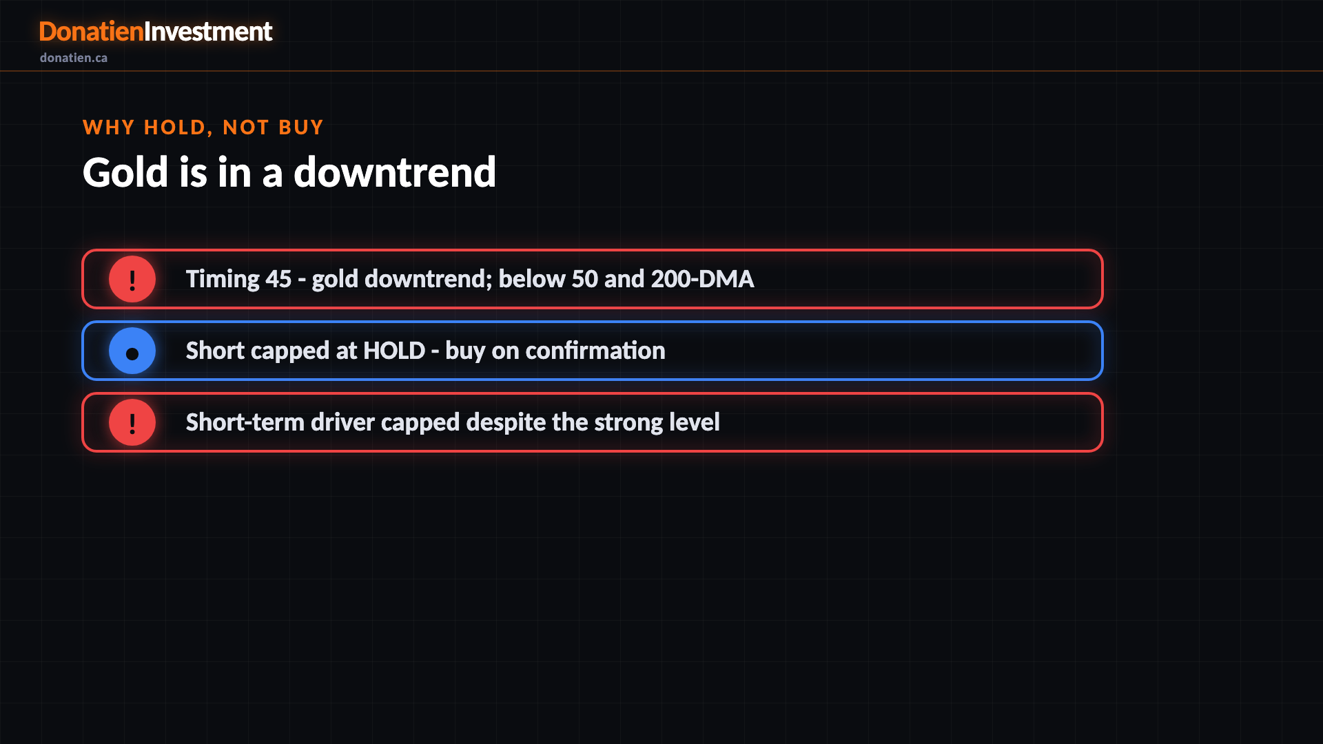 Why Hold, not Buy