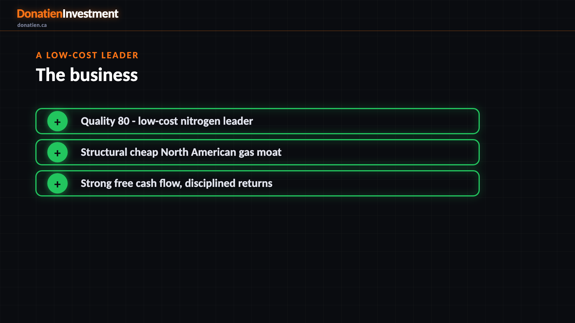 A low-cost leader