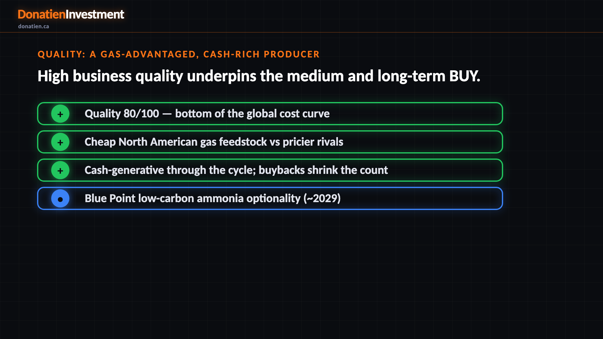 Quality: a gas-advantaged, cash-rich producer