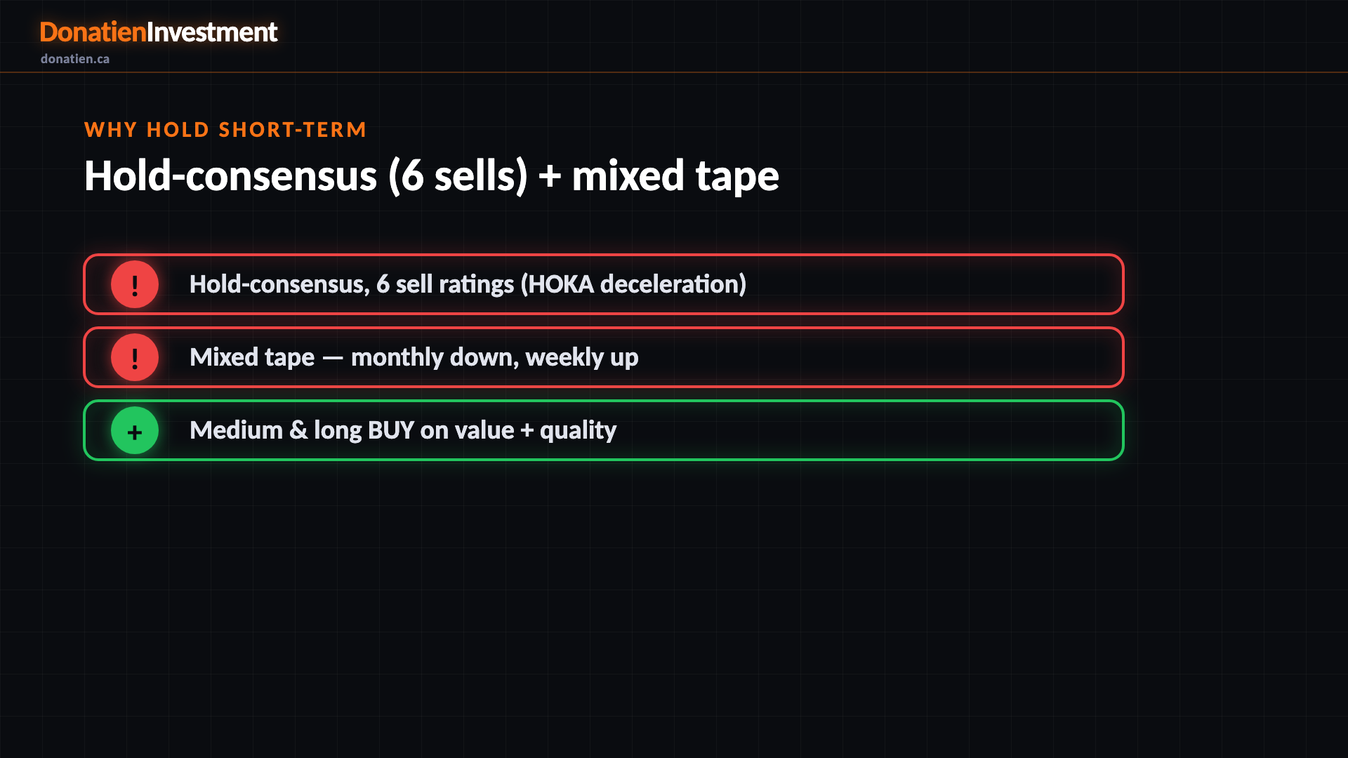Why hold short-term