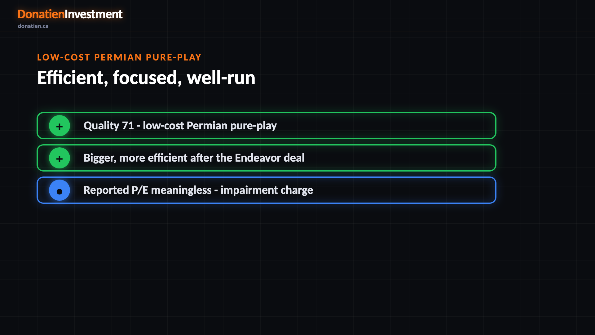 Low-cost Permian pure-play
