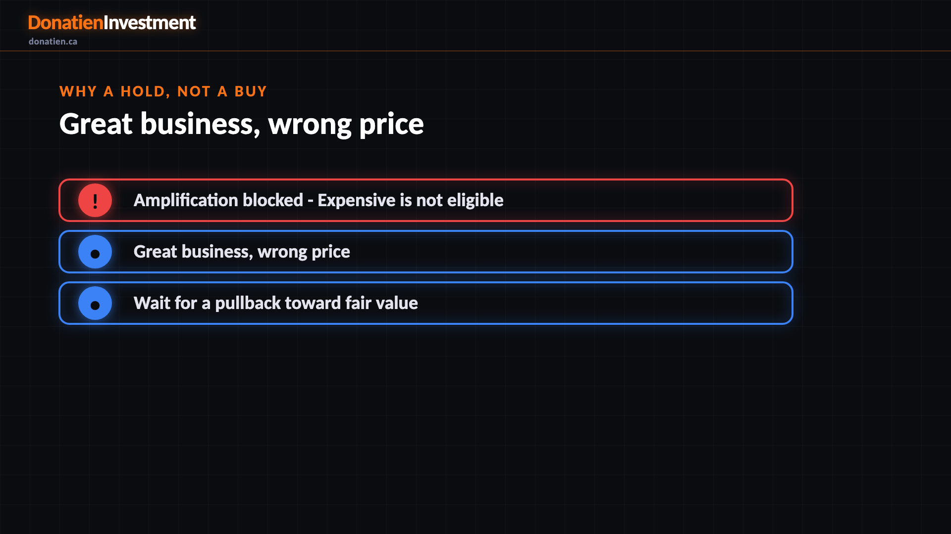 Why a Hold, not a Buy