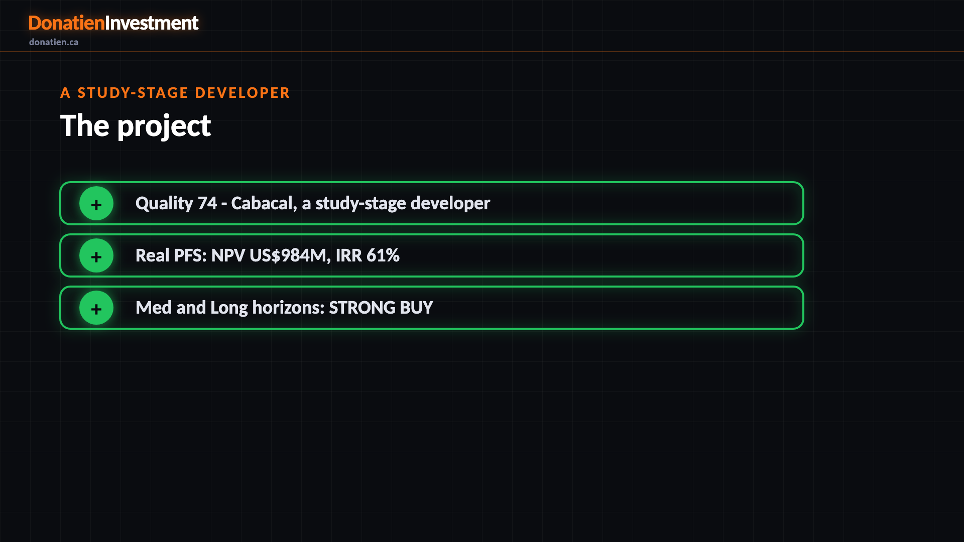 A study-stage developer