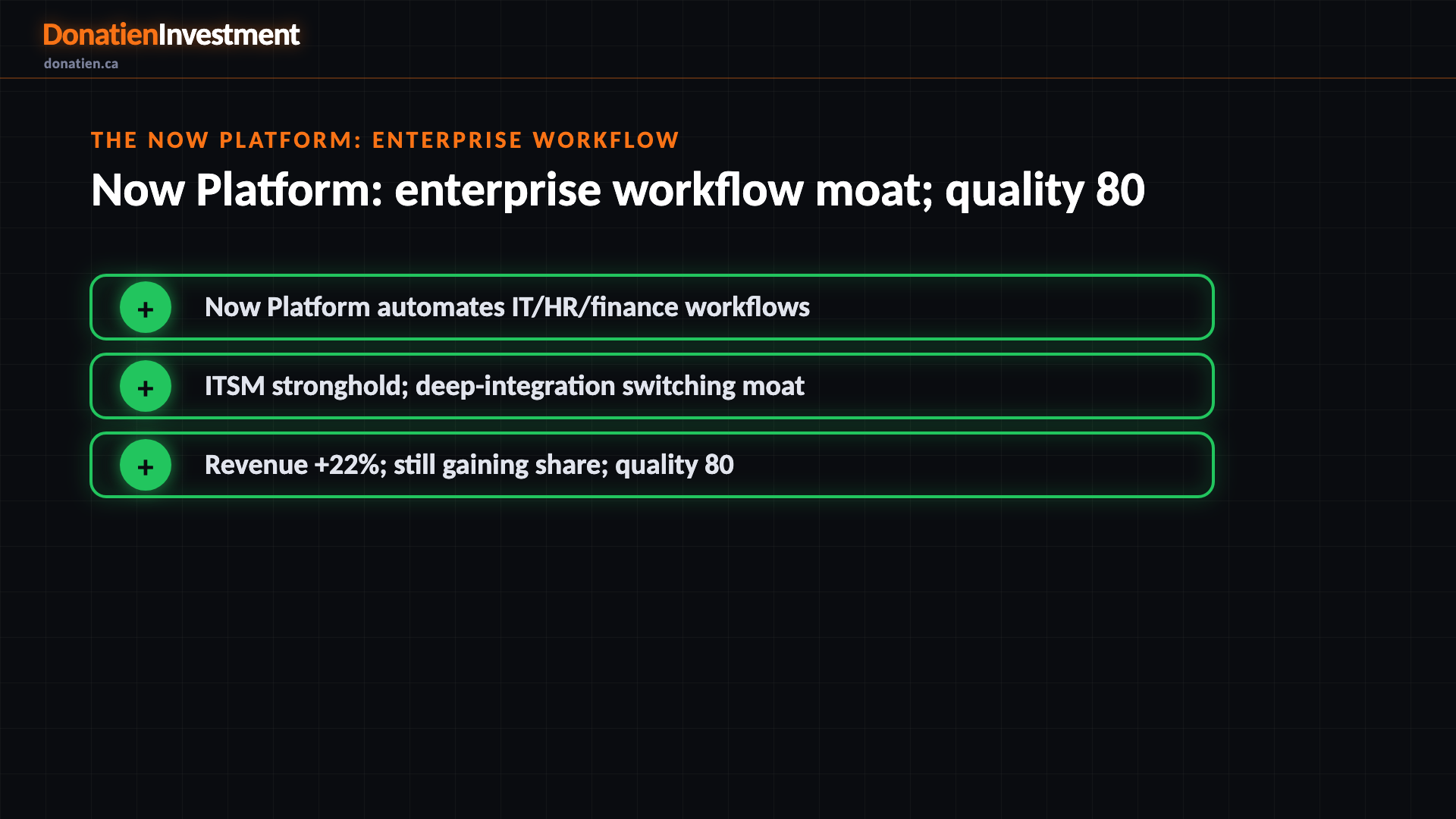The Now Platform: enterprise workflow