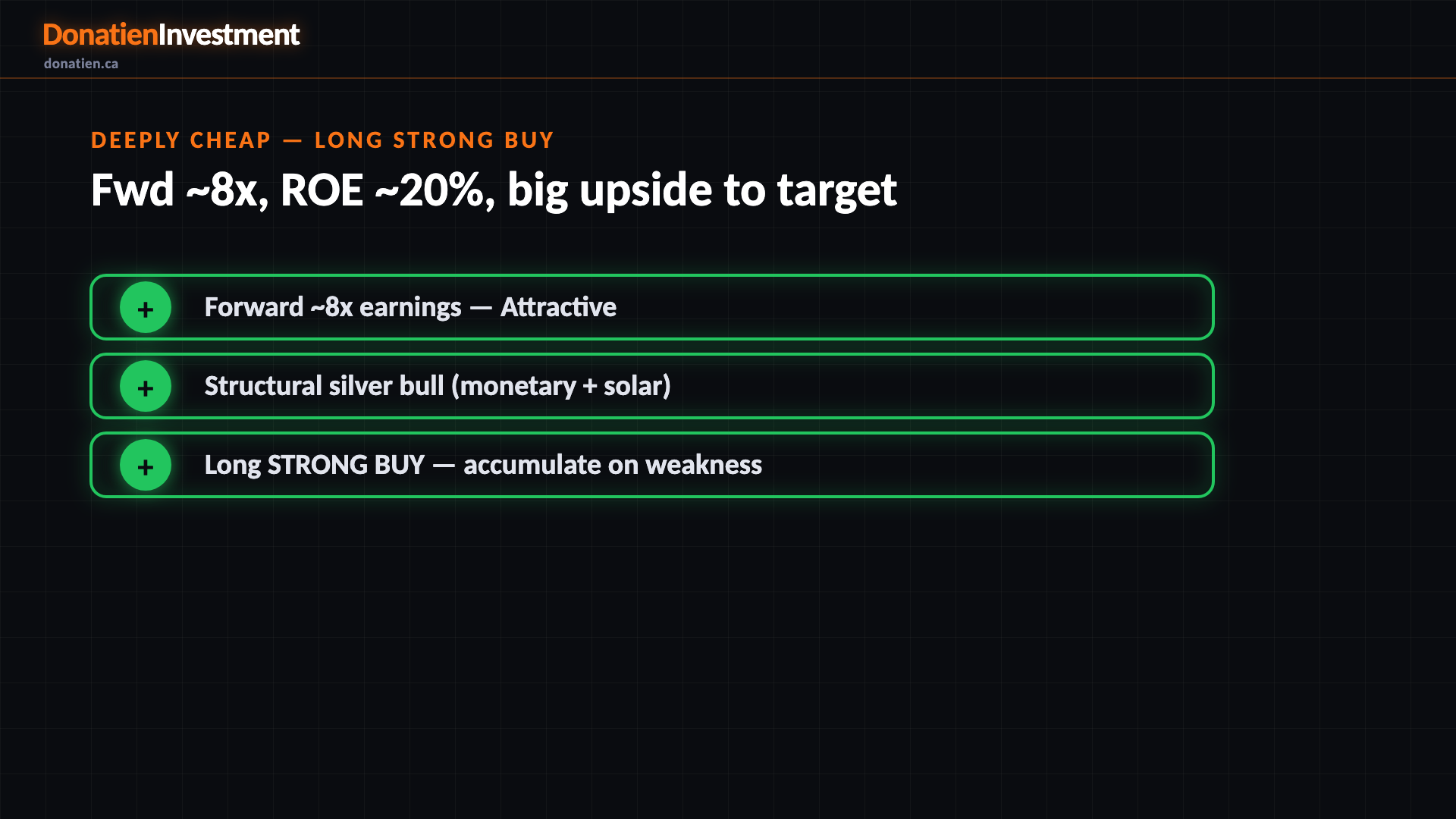 Deeply cheap — long STRONG BUY