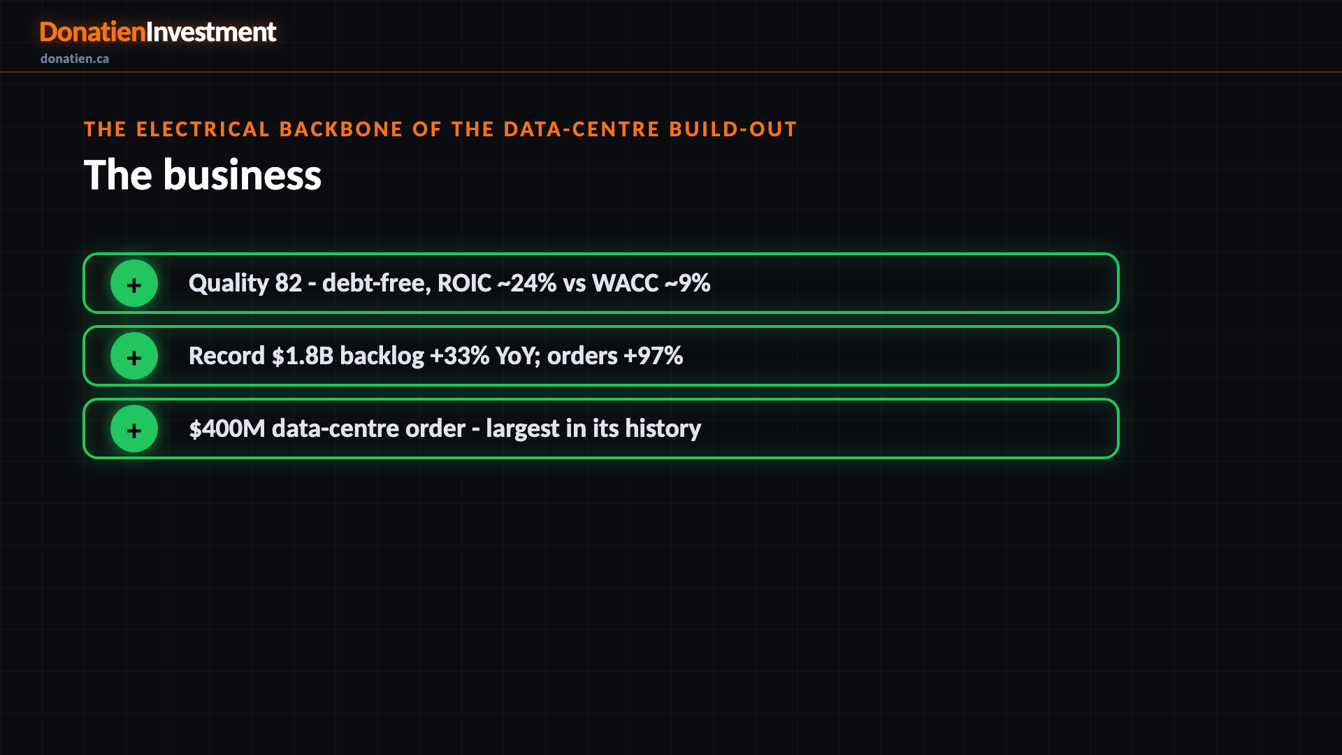 The electrical backbone of the data-centre build-out