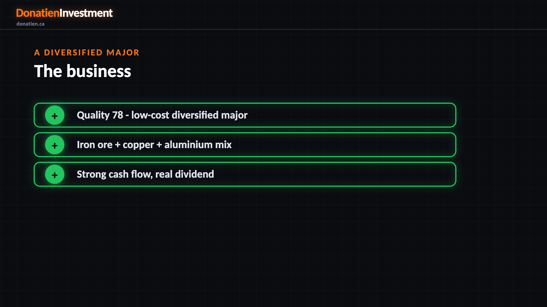A diversified major
