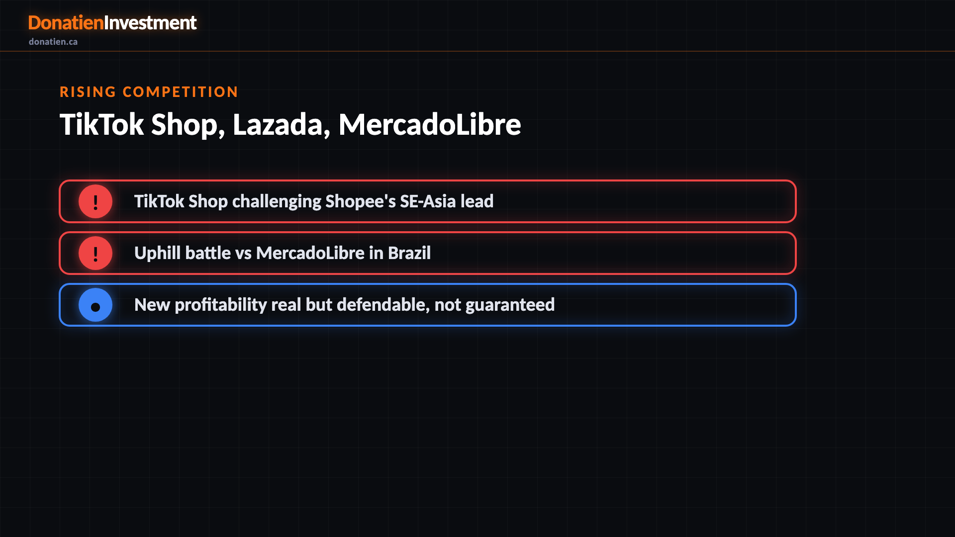 Rising competition