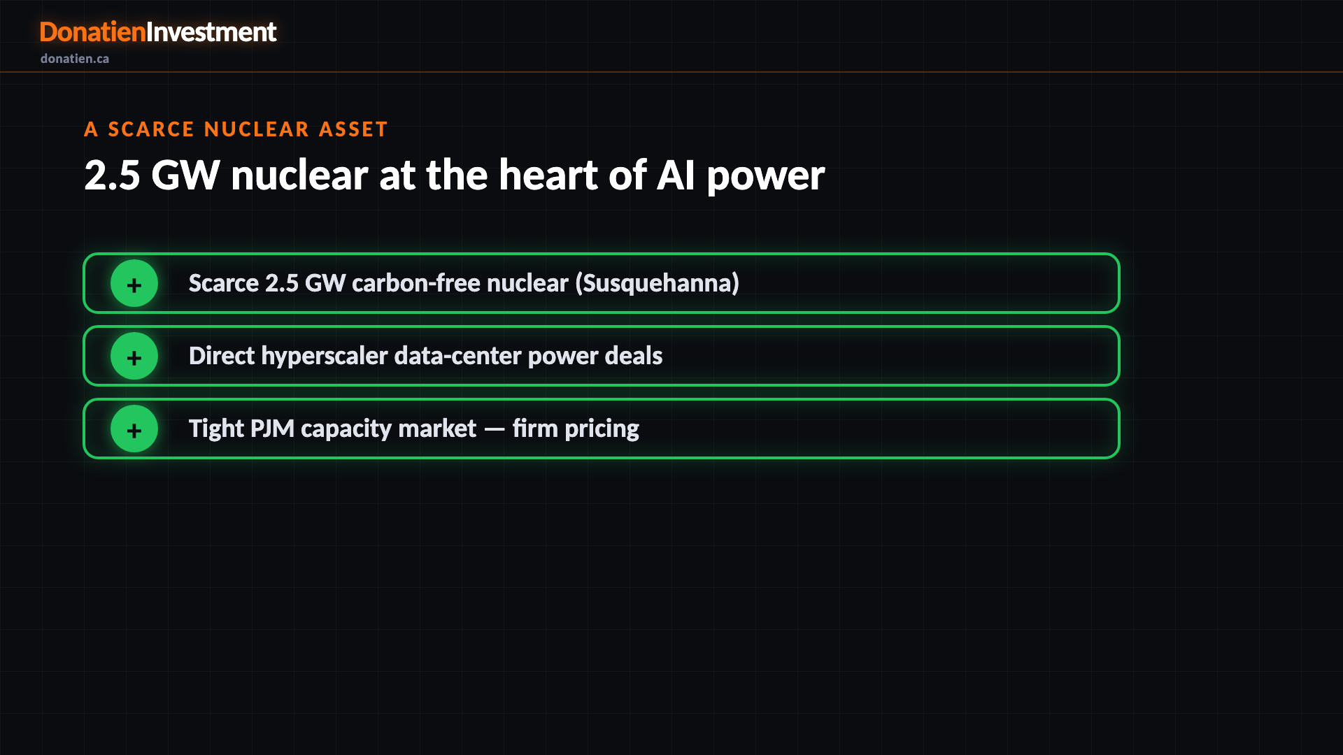 A scarce nuclear asset