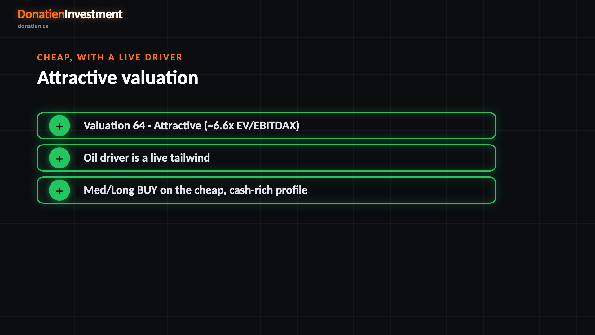 Cheap, with a live driver